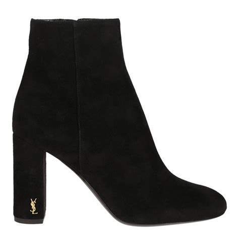 ysl white ankle boots